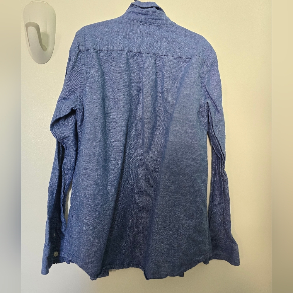Janie and Jack Linen Button Down Shirt - Picture 5 of 5